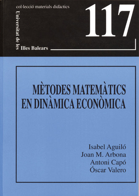 Mètodes matemàtics en dinàmica econòmica, de AGUILO | portada del libro