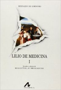 Lilio de medicina (2 vols.), de Gordonio, Bernardo de | portada del libro