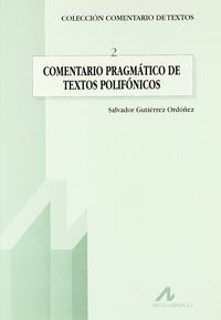 Comentario pragmático de textos polifónicos, de Gutiérrez Ordóñez, Salvador | portada del libro