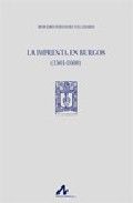 La imprenta en Burgos (1501-1600), de Fernández Valladares, Mercedes | portada del libro
