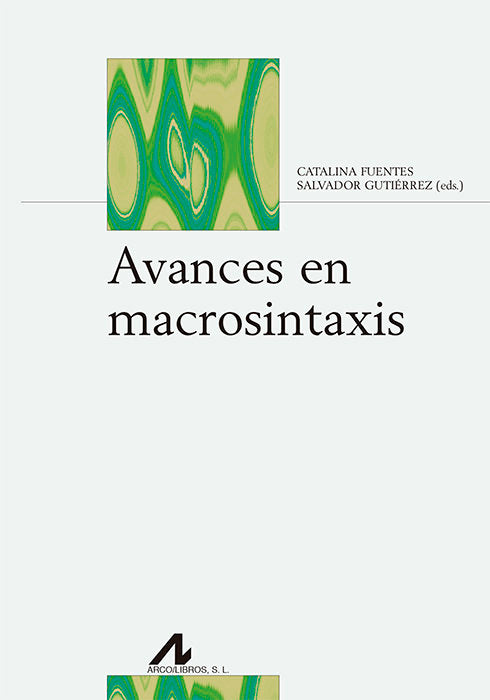 Avances en macrosintaxis | portada del libro