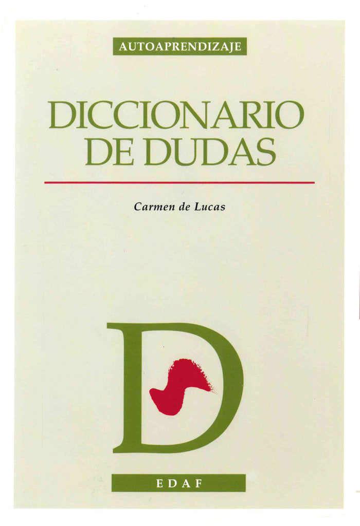 Diccionario de dudas, de de Lucas, Carmen | portada del libro