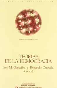 Teor¡as de la democracia, de GONZALEZ | portada del libro