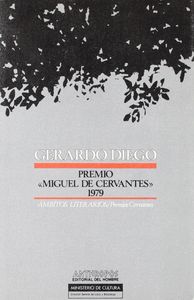 GERARDO DIEGO PREMIO MIGUEL CERVANTES 1979, de AA.VV. | portada del libro