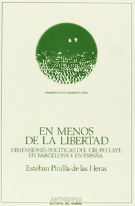 EN MENOS DE LIBERTAD, de PINILLA DE LAS HERAS | portada del libro