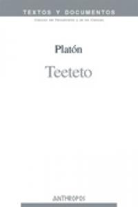 TEETETO, de PLATON | portada del libro