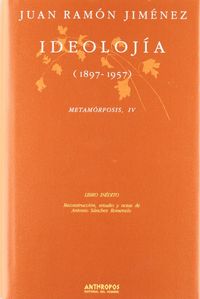 IDEOLOGIA 1897-1957, de JIMENEZ | portada del libro