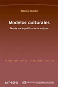 MODELOS CULTURALES, de MUÑOZ | portada del libro