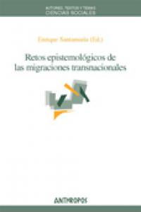 RETOS EPISTEMOLOGICOS DE LAS MIGRACIONES, de SANTAMARIA | portada del libro