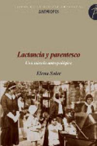 Lactancia y parentesco, de SOLER MUÑOZ, ELENA | portada del libro
