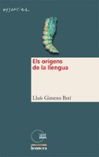 Els orígens de la llengua, de Lluís Gimeno Betí | portada del libro