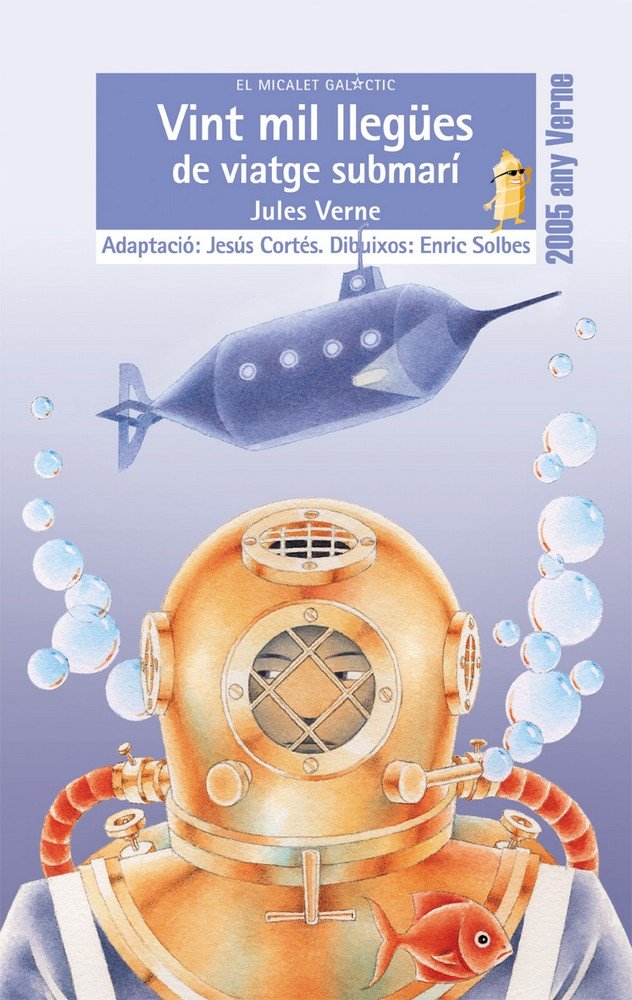Vint mil llegües de viatge submarí, de Jules Verne | portada del libro