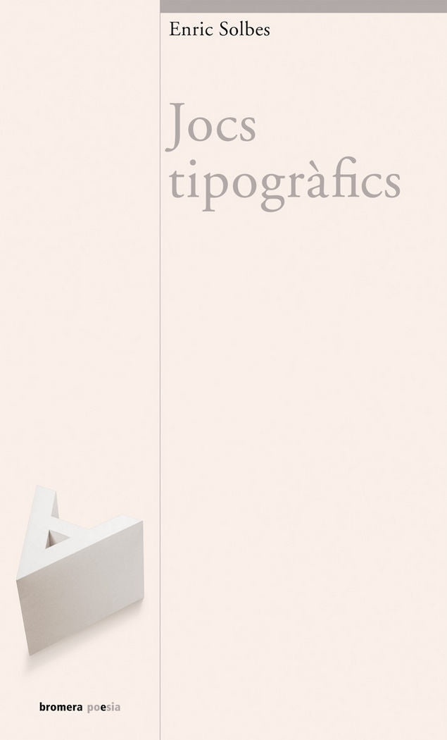 Jocs tipogràfics, de Solbes Cabrera | portada del libro