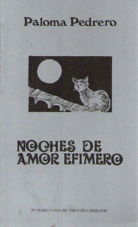 Noches de amor efimero, de PEDRERO | portada del libro