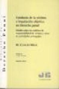 Conducta de la víctima e imputación objetiva en Derecho penal., de Cancio Meliá, Manuel | portada del libro
