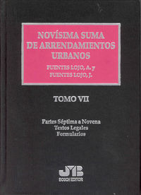 Novísima Suma de Arrendamientos Urbanos. 7 Tomos, de Fuentes Lojo, J. | portada del libro
