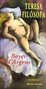 Teresa filósofa, de D& x02019#Argens | portada del libro