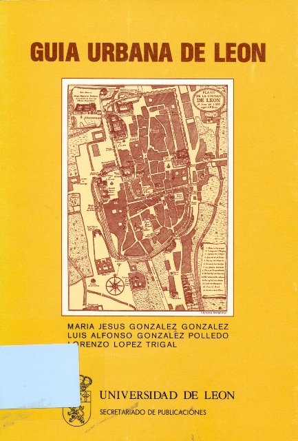 GUIA URBANA DE LEON 2ª EDICION, de GONZALEZ GONZALEZ, MARIA JESUS | portada del libro