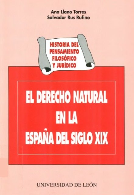 EL DERECHO NATURAL EN LA ESPAÑA DEL SIGLO XX. HISTORIA DEL P, de LLANO, ANA | portada del libro