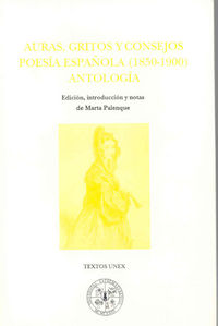 Auras, gritos y consejos. Poesía española(1850-1900). Antología, de Varios autores | portada del libro