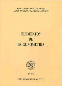 Elementos de trigonometría, de Molina Pérez | portada del libro