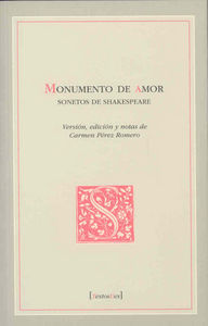 Monumento de amor. Sonetos de Shakespeare, de Shakespeare | portada del libro