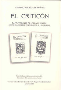 El Criticón, de Rodríguez Moñino, Antonio | portada del libro