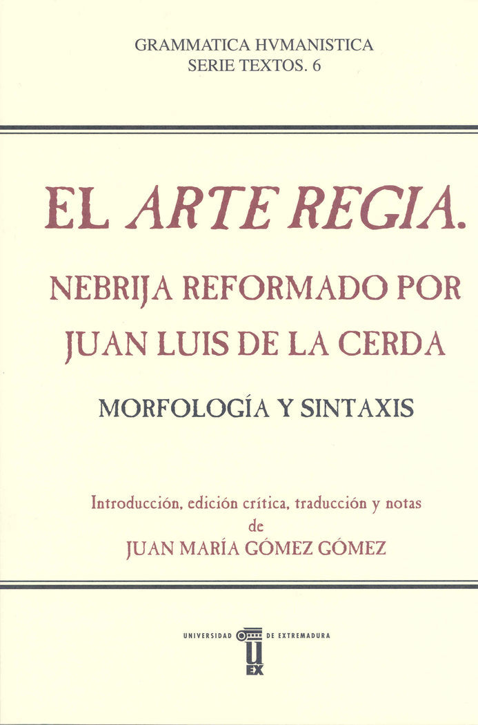 El Arte Regia., de Cerda, Juan Luis de la | portada del libro