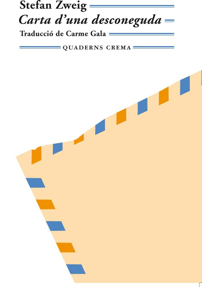 Carta d'una desconeguda, de Zweig, Stefan | portada del libro