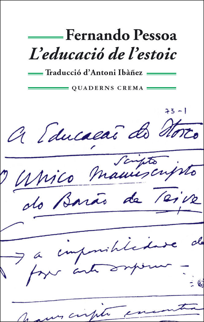 LÆeducació de lÆestoic, de Pessoa, Fernando | portada del libro