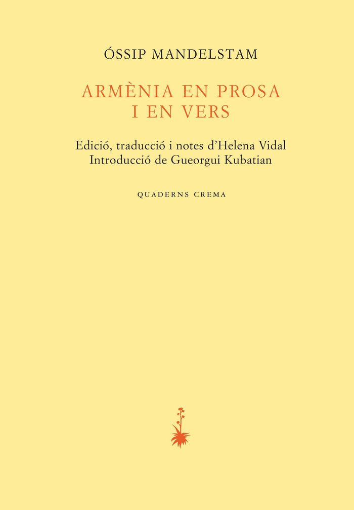 Armènia en prosa i vers, de Mandelstam, Óssip | portada del libro