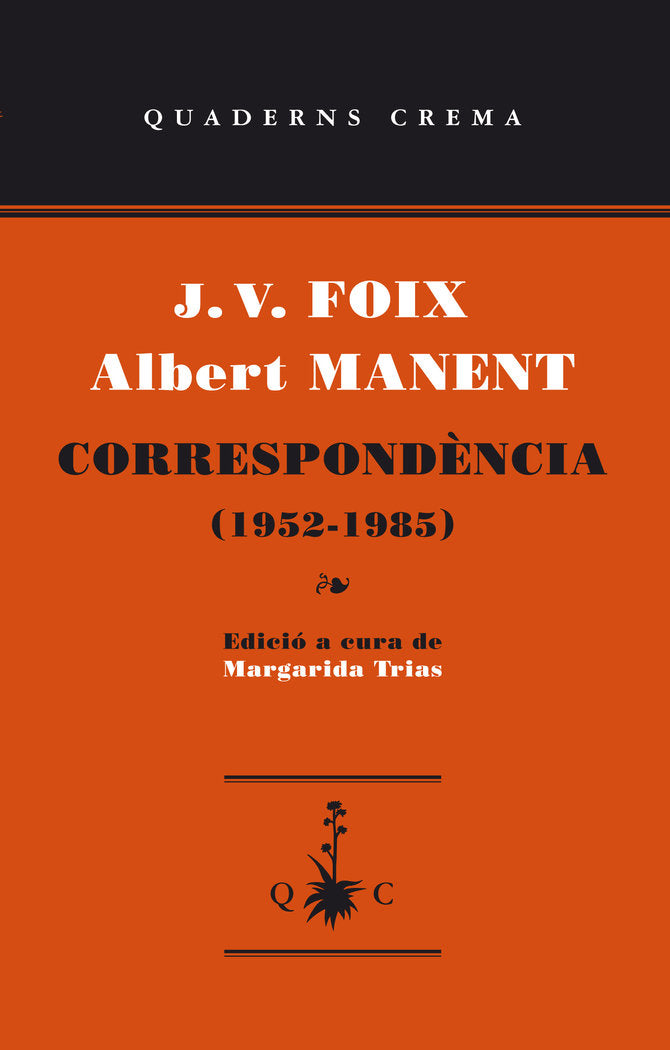 Correspondencia (1952-1985), de Foix i Mas, Josep Vicent | portada del libro