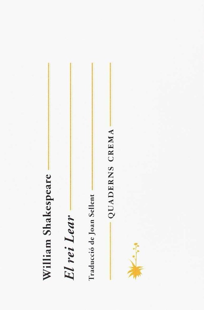 El rei Lear, de Shakespeare | portada del libro