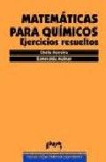 Matemáticas para químicos: ejercicios resueltos, de Mainar Maza | portada del libro