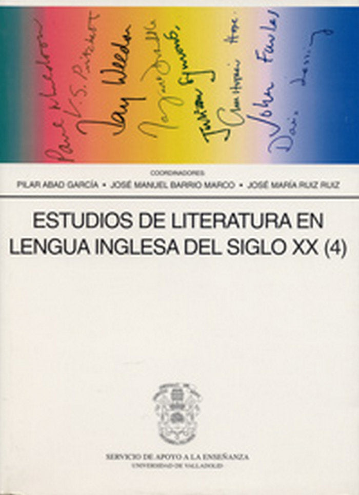 ESTUDIOS DE LITERATURA EN LENGUA INGLESA DEL SIGLO XX (4), de ABAD GARCIA | portada del libro
