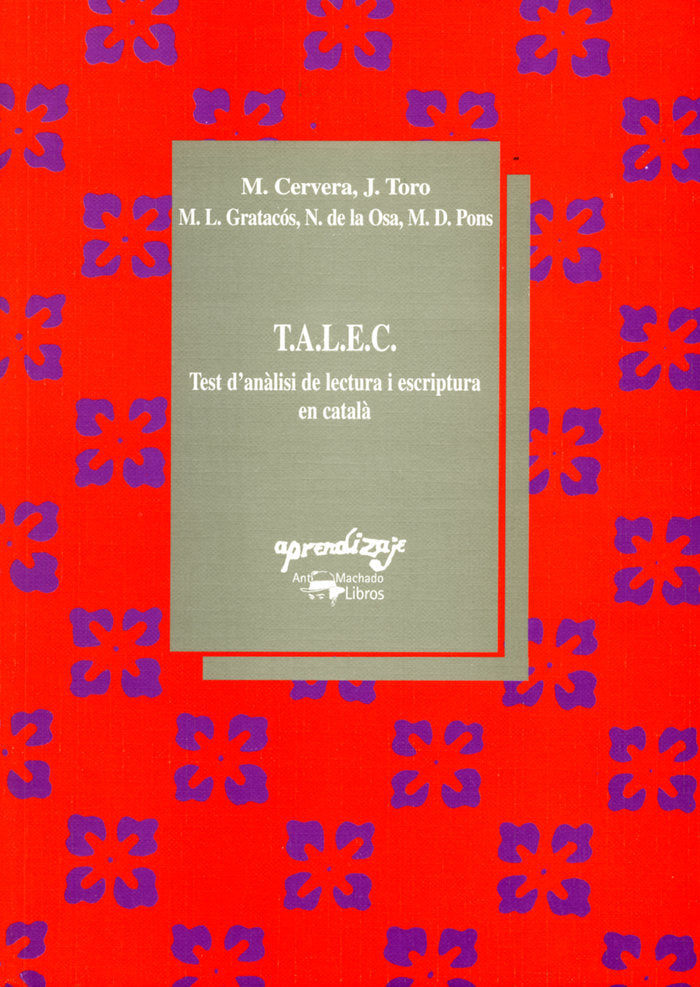 T.A.L.E.C., de Toro, Josep | portada del libro