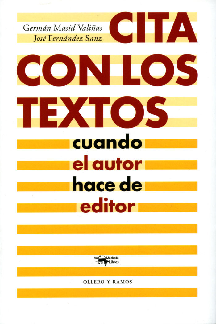 Cita con los textos, de Masid Valiñas, Germán | portada del libro