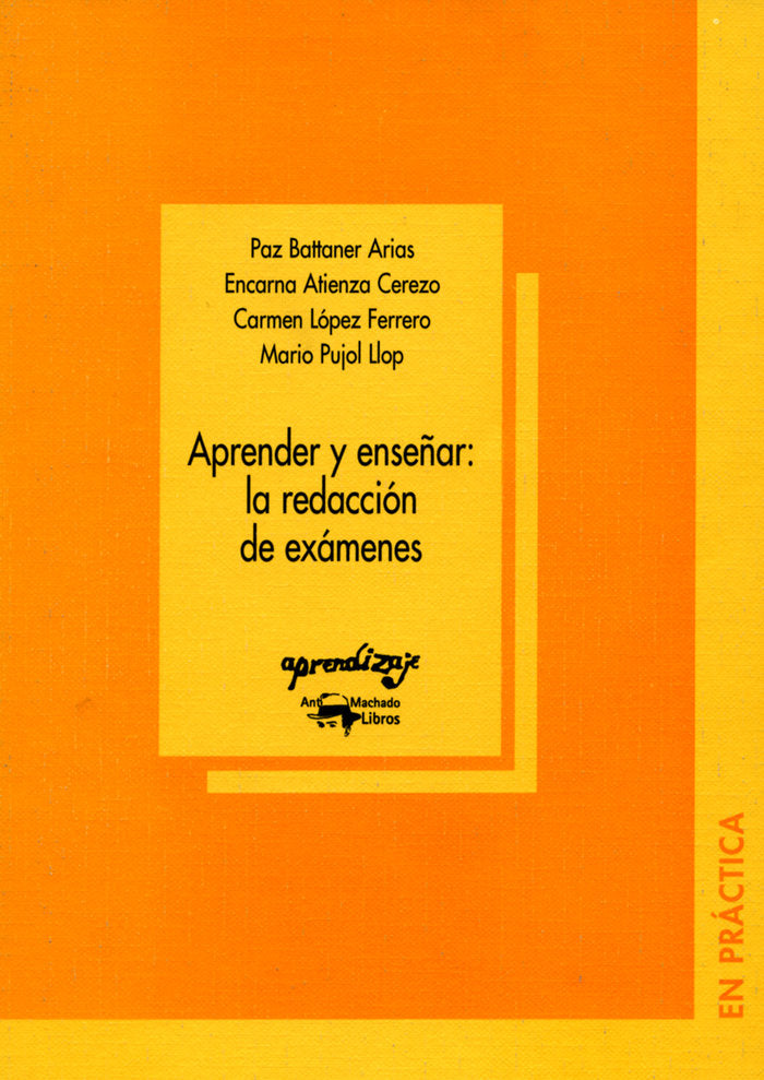 Aprender y enseñar: la redacción de exámenes, de Battaner Arias, Paz | portada del libro