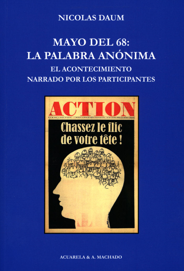 Mayo del 68: la palabra anónima, de Daum, Nicolas | portada del libro
