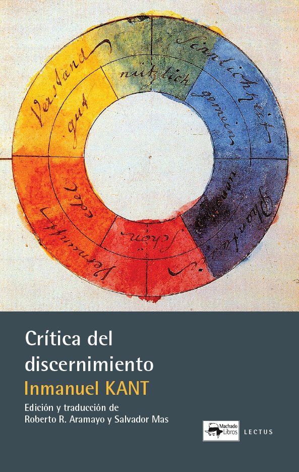 Crítica del discernimiento, de Kant, Immanuel | portada del libro