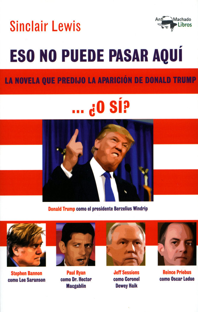 Eso no puede pasar aquí, de Lewis, Sinclair | portada del libro