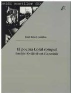 EL POEMA CORAL ROMPUT, de JORDI BOSCH CANALIAS | portada del libro