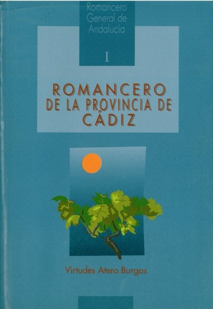 Romancero general de Andaluc¡a, I, de ATERO BURGOS | portada del libro