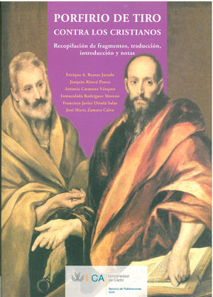 CONTRA LOS CRISTIANOS., de PORFIRIO DE TIRO | portada del libro