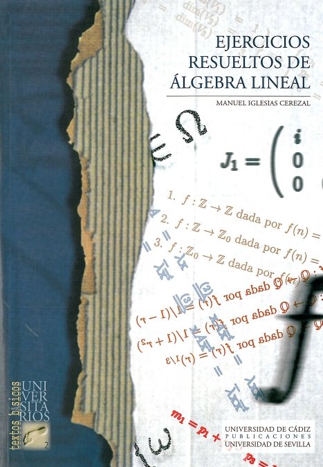 EJERCICIOS RESUELTOS DE ALGEBRA LINEAL, de IGLESIAS CEREZAL | portada del libro