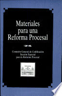 Materiales para una reforma procesal, de Ministerio de Justicia | portada del libro