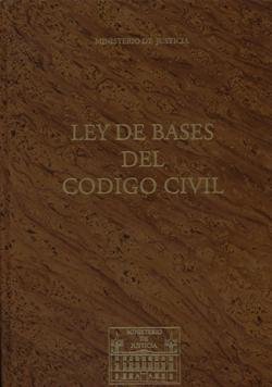Ley de bases del código civil (facs.), de Ministerio de Justicia | portada del libro