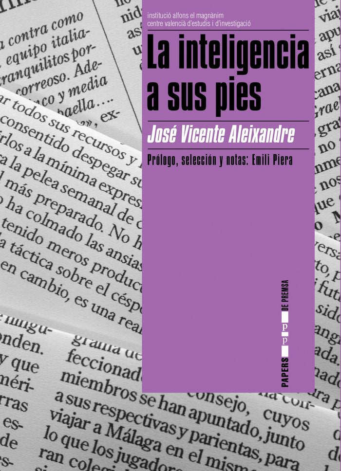 La inteligencia a sus pies, de Aleixandre Marco | portada del libro