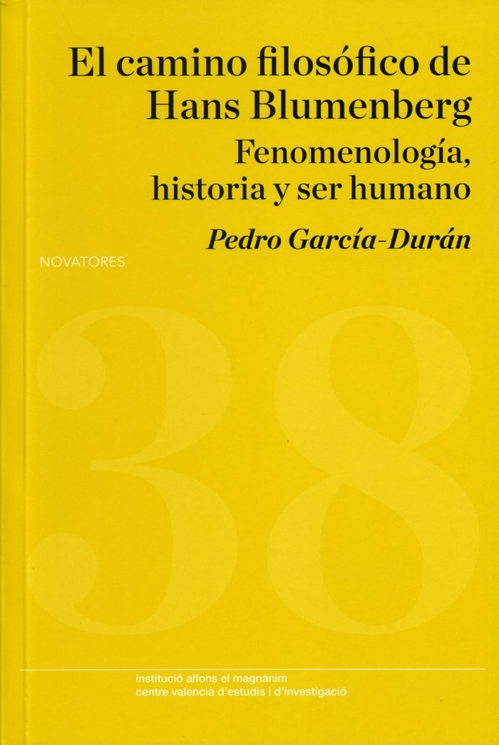 El camino filosófico de Hans Blumenberg, de García Durán | portada del libro