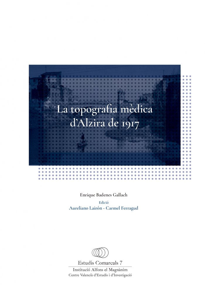 La topografia mèdica d'Alzira de 1917, de Badenes Gallach | portada del libro